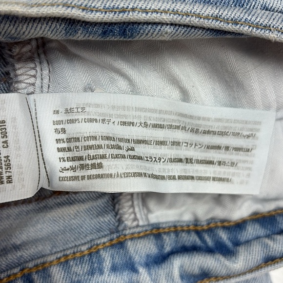 Abercrombie & Fitch The '90s Straight Ultra High Rise Jeans Distressed Denim 27 - Picture 8 of 8